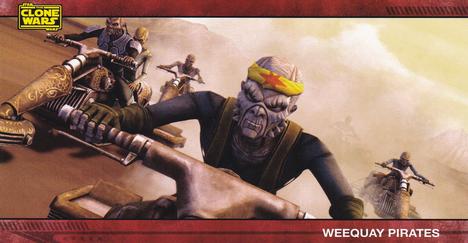 2009 Topps Widevision Star Wars: The Clone Wars #42 Weequay Pirates Front