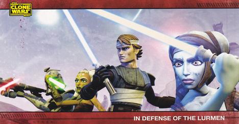 2009 Topps Widevision Star Wars: The Clone Wars #48 In Defense of the Lurmen Front