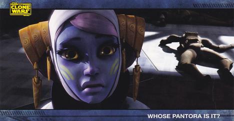 2009 Topps Widevision Star Wars: The Clone Wars #50 Whose Pantora Is It? Front
