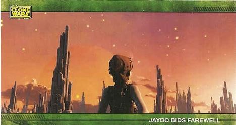 2009 Topps Widevision Star Wars: The Clone Wars #64 Jaybo Bids Farewell Front