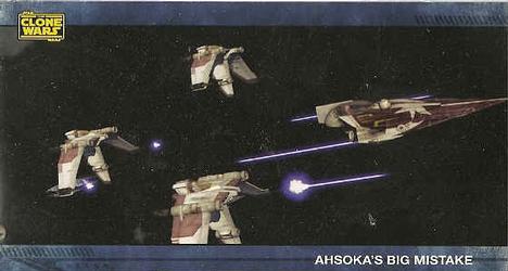 2009 Topps Widevision Star Wars: The Clone Wars #65 Ahsoka's Big Mistake Front