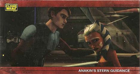 2009 Topps Widevision Star Wars: The Clone Wars #66 Anakin's Stern Guidance Front