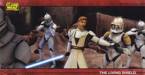 2009 Topps Widevision Star Wars: The Clone Wars #69 The Living Shield Front
