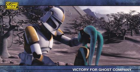 2009 Topps Widevision Star Wars: The Clone Wars #71 Victory for Ghost Company Front