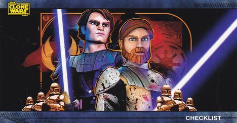 2009 Topps Widevision Star Wars: The Clone Wars #80 Checklist Front