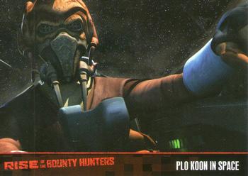 2010 Topps Star Wars: The Clone Wars: Rise of the Bounty Hunters #2 Plo Koon in Space Front