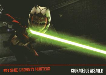 2010 Topps Star Wars: The Clone Wars: Rise of the Bounty Hunters #7 Courageous Assault! Front