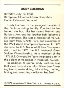 1979 Supersisters #30 Lindy Cochran Back