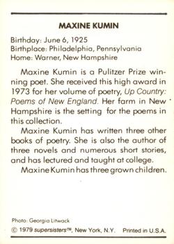 1979 Supersisters #31 Maxine Kumin Back