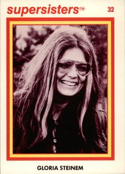 1979 Supersisters #32 Gloria Steinem Front