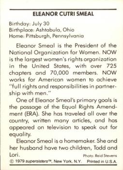 1979 Supersisters #35 Eleanor Cutri Smeal Back