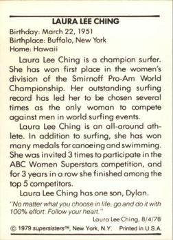 1979 Supersisters #37 Laura Lee Ching Back