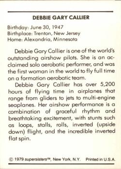 1979 Supersisters #54 Debbie Gary Callier Back