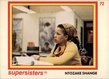 1979 Supersisters #72 Ntozake Shange Front