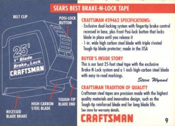 1992 Craftsman #9 Brake-n-Lock Tape Back