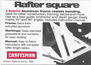 1996-97 Craftsman #4 Rafter Square Back