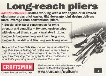 1998-99 Craftsman #3 Long Reach Pliers Back