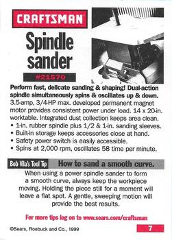 1999-00 Craftsman #7 Oscillating Spindle Sander Back