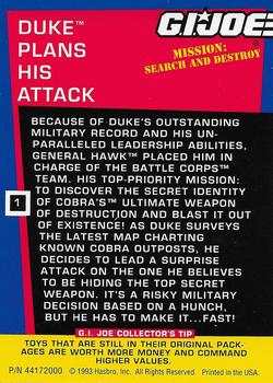 1993 Hasbro G.I. Joe Mission: Search and Destroy #1 Duke Plans His Attack Back