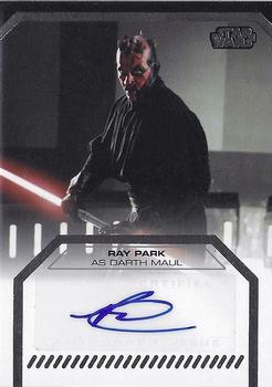 2012 Topps Star Wars: Galactic Files - Autographs #NNO16 Ray Park Front