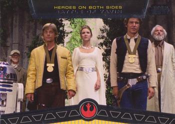 2012 Topps Star Wars: Galactic Files - Heroes on Both Sides #HB-8 Battle of Yavin Front