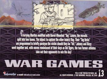 1997 Inkworks Starship Troopers #13 War Games Back