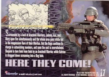 1997 Inkworks Starship Troopers #17 Here They Come! Back