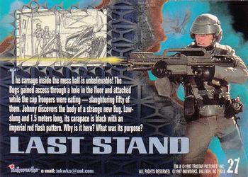 1997 Inkworks Starship Troopers #27 Last Stand Back