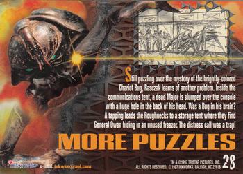 1997 Inkworks Starship Troopers #28 More Puzzles Back