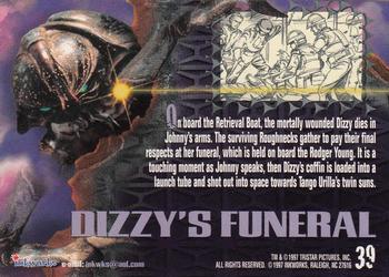 1997 Inkworks Starship Troopers #39 Dizzy's Funeral Back