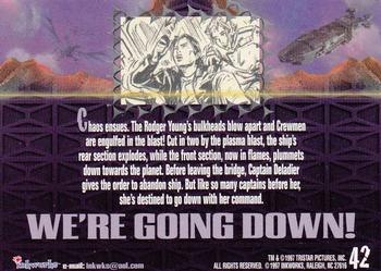 1997 Inkworks Starship Troopers #42 We're Going Down! Back