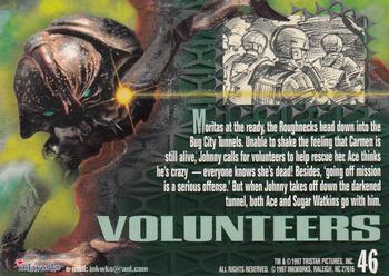 1997 Inkworks Starship Troopers #46 Volunteers Back