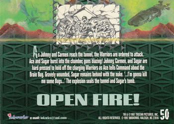 1997 Inkworks Starship Troopers #50 Open Fire! Back