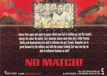 1997 Inkworks Starship Troopers #5 No Match! Back