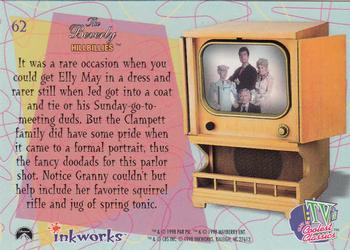 1998 Inkworks TV's Coolest Classics #62 The Beverly Hillbillies: Formal Dress-Up Back