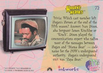1998 Inkworks TV's Coolest Classics #72 Hogan's Heroes: Ivan Dixon Back