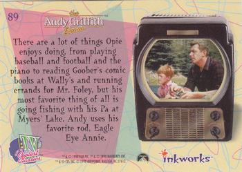 1998 Inkworks TV's Coolest Classics #89 The Andy Griffith Show: Fishing with Pa Back