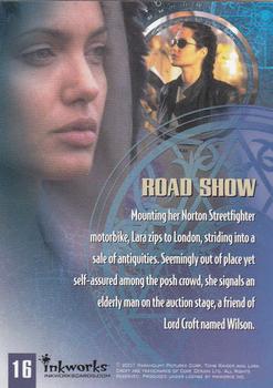 2001 Inkworks Lara Croft: Tomb Raider #16 Road Show Back