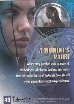 2001 Inkworks Lara Croft: Tomb Raider #49 A Moment's Pause Back