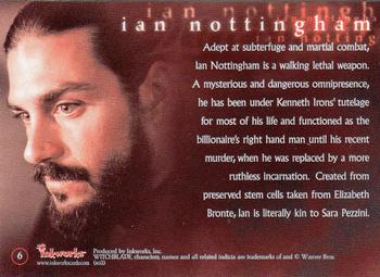 2002 Inkworks Witchblade Season 1 #6 Ian Nottingham Back