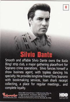 2005 Inkworks The Sopranos #8 Silvio Dante Back