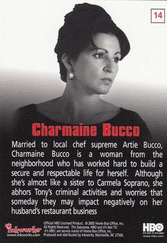 2005 Inkworks The Sopranos #14 Charmaine Bucco Back