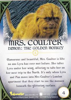 2007 Inkworks The Golden Compass #4 Mrs. Coulter Back