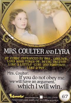 2007 Inkworks The Golden Compass #67 Mrs. Coulter and Lyra Back
