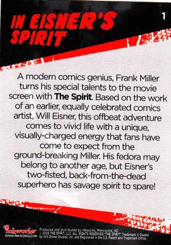 2008 Inkworks The Spirit #1 In Eisner's Spirit Back