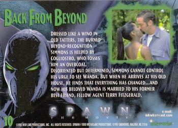 1997 Inkworks Spawn the Movie #10 Back From Beyond Back
