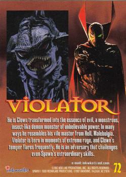 1997 Inkworks Spawn the Movie #72 Violator Back