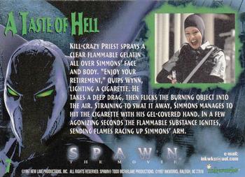 1997 Inkworks Spawn the Movie #7 A Taste of Hell Back