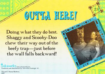 2002 Inkworks Scooby-Doo Movie #23 Outta Here! Back