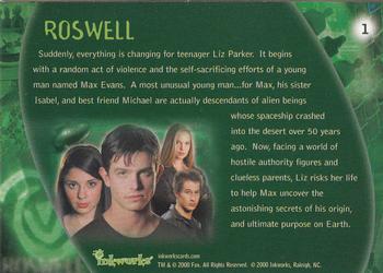 2000 Inkworks Roswell #1 Roswell Back